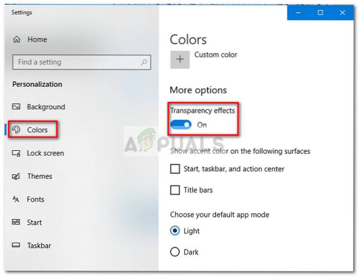 Make Taskbar Translucent or Fully Transparent in Windows 10