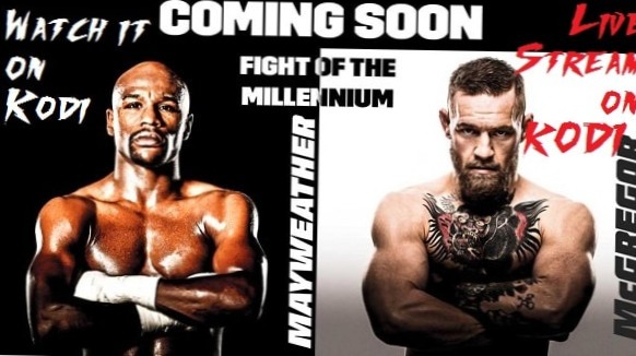 Mayweather vs McGregor em Kodi Live Streams para Mayweather vs McGregor