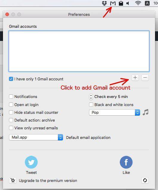 Mia for Gmail Access Gmail from Your Mac's Menu Bar