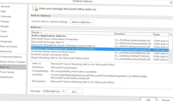 Microsoft Teams Add-in pentru Outlook Cum se descarcă și se instalează