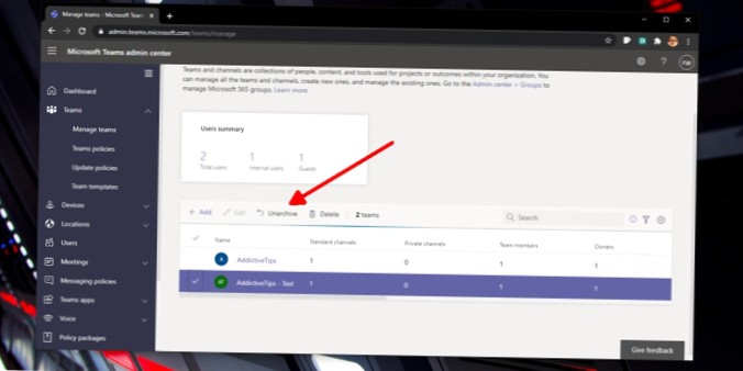 Microsoft Teams Archive a Team, channel, conversation [Guide]