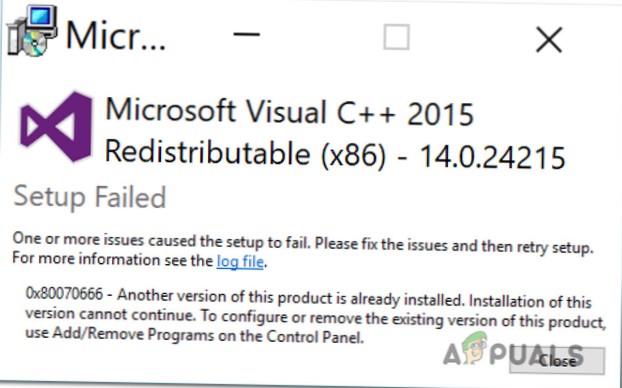 Erreur Microsoft Visual C 0x80070666 Voici comment y remédier