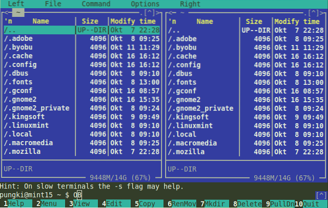Midnight Commander Un gestionnaire de fichiers pour le terminal [Linux]