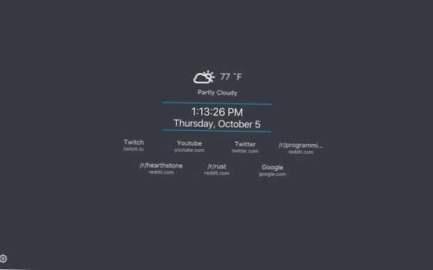 nouvel onglet minimaliste chrome