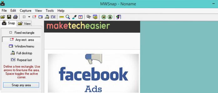 MWSnap - a Free Screen Capture Tool and Editor for Windows