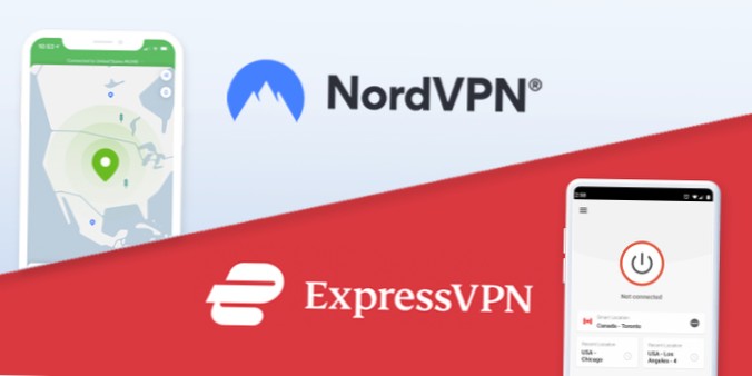 NordVPN vs ExpressVPN Jämförelsesöversikt 2021