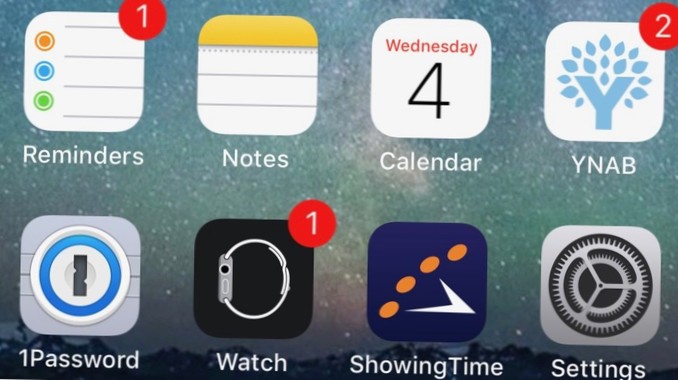 Benachrichtigungsabzeichen iPhone
