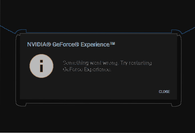 NVIDIA Geforce Experience not opening in Windows 10 Fix