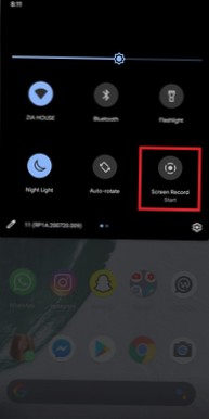 Pixel 4 screen record