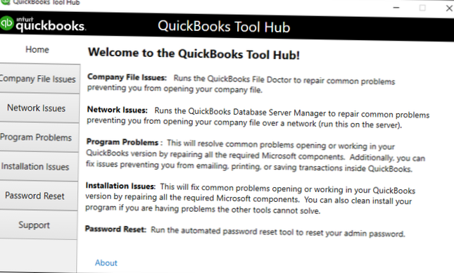 Baixar, instalar e usar o hub de ferramentas QuickBooks