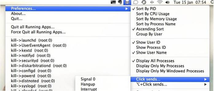 Elimine rápidamente las aplicaciones en ejecución desde la barra de menú [Mac]