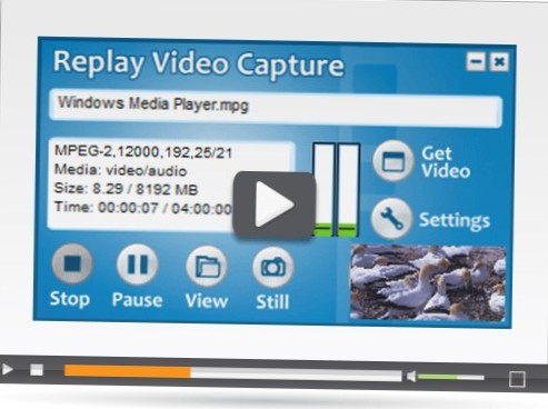 riproduzione alternativa per l'acquisizione di video