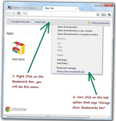right click bookmark chrome