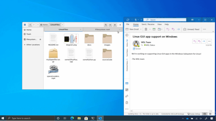 Spouštění aplikací pro Linux ve Windows
