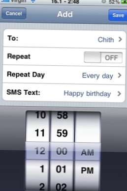 schedule call iphone