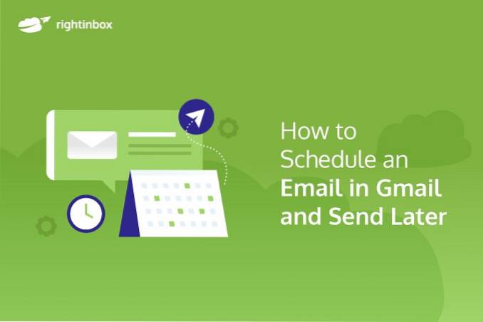 Programe seus e-mails para enviar mais tarde com RightInbox