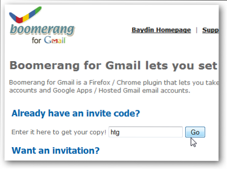 Naplánujte si své e-maily s Boomerangem pro Gmail Dostali jsme pozvánky