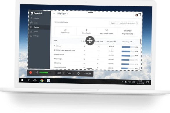 software di registrazione dello schermo e di editing video