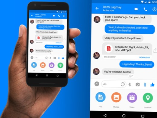 Heeft een bijlage op Messenger gestuurd