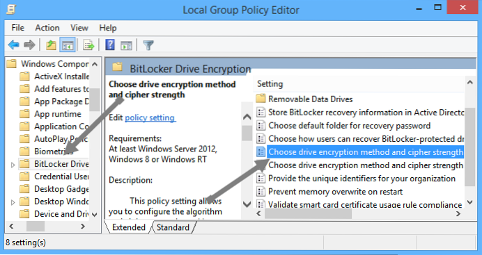 Set BitLocker Encryption to AES 256-bit In Windows 8