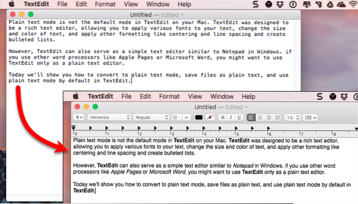 Set Plain Text as the Default in TextEdit on Your Mac