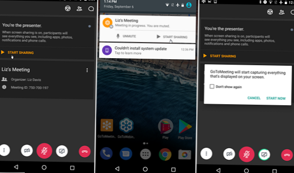 Condividi schermo Android