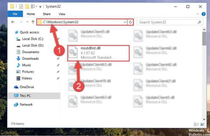 Solved Msstdfmt.dll Not Found or Missing Error In Windows 10