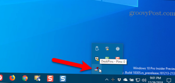 menu de démarrage windows 10 toujours au top