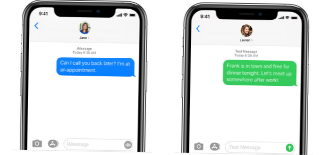passé d'Android à iPhone et ne pas recevoir de SMS