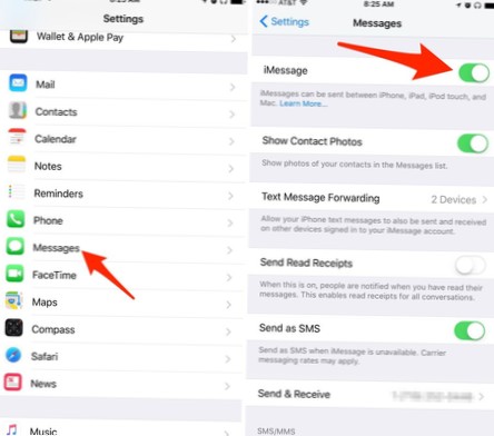 přešel na android jak zastavit imessage