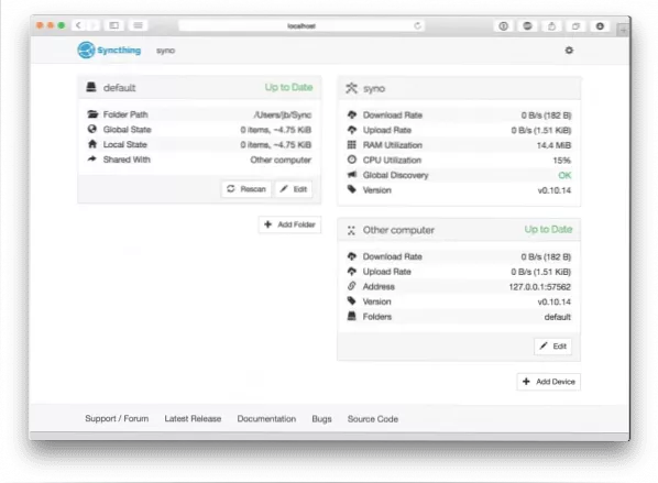 Syncthing An Open Source Alternative for Dropbox and BitTorrent Sync