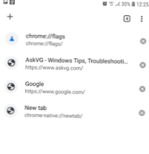 filele care nu se afișează în Android Chrome