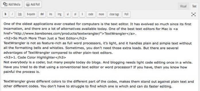 TextWrangler un editor de text simplu Mac pe steroizi