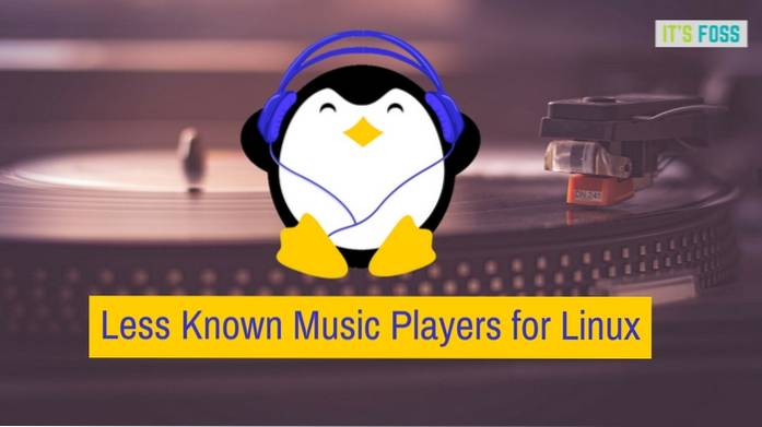Los reproductores de música menos conocidos para Linux