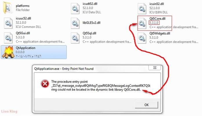 The Procedure Entry Point Could Not Be Located The Dynamic Link Library Fix