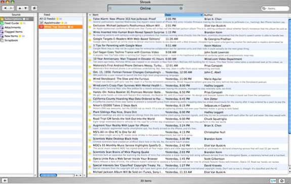 Three Free RSS Readers for Mac Users