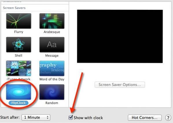 Turn Your Screen Saver into a Flip Clock on Mountain Lion