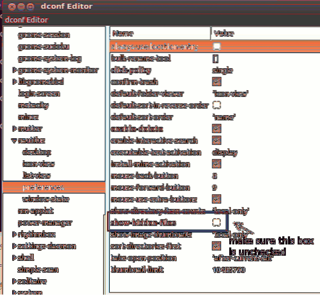 Ubuntu Nautilus Keeps Showing Hidden Files. Here's How to Hide Them [Quick Tips]