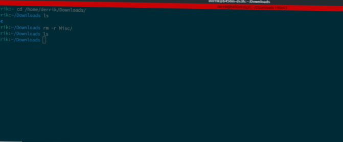 Ubuntu Fjern bibliotek fra Terminal eller File Manager