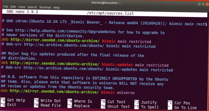Ubuntu sources list editing [Guide]