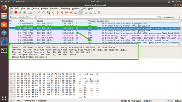 Using Wireshark on Ubuntu