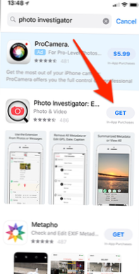 Exif-Daten anzeigen iPhone
