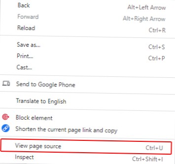 visualizar o site de origem da página