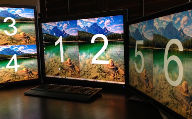 Virtuella flera skärmar