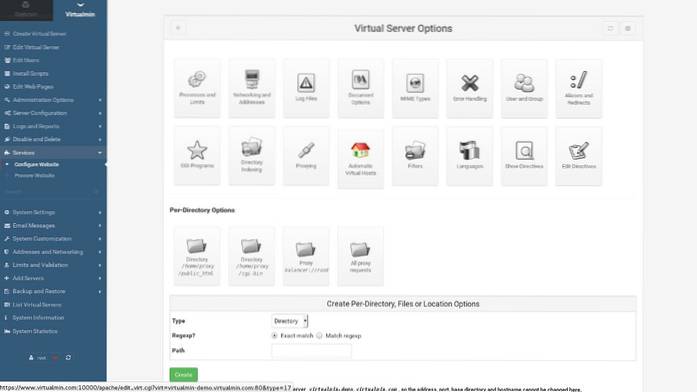 Virtualmin Review A Free Web Server Control Panel