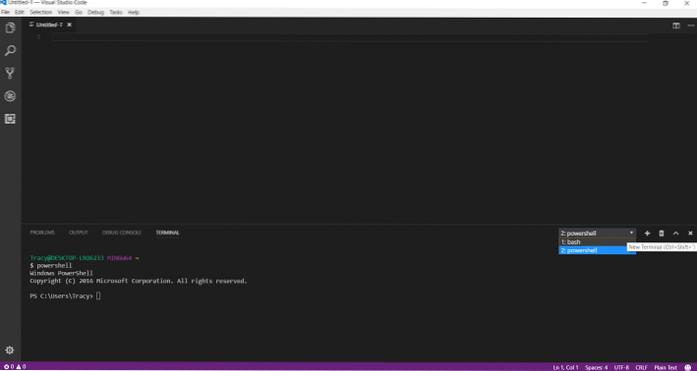 Visual Studio Code Premières impressions