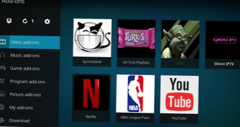 Sledujte NBA na Kodi; Oficiální doplňky a doplňky třetích stran