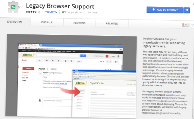 pannello web per Chrome