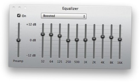 hvilken frekvens er diskant i equalizer
