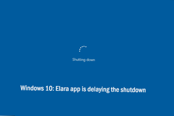 What is Elara App Why It Prevents Windows 10 from Shutting Down?